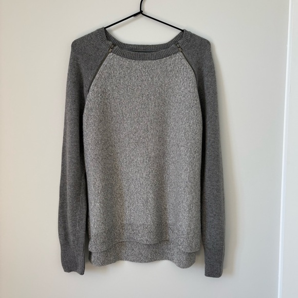 Banana Republic Cashmere Blend Wool Sweater Gray M - Picture 2 of 6